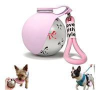 2-in-1 Portable Dog Water Bottle,Foldable Pet Water Bottle,Leak-Proof Stainless Steel Pet Travel Waters Bottles with Silicone Bowl,for Dogs, Cat, Walking, Hiking, Outdoor Camping