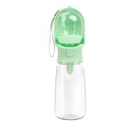 2-in-1 Portable Pet Water Bottle with Food Box-Suitable For Walking and Hiking. The Dispenser Is Suitable For Cats, Dogs and Puppies. It Is and 2 Capacities(Green(500ml))