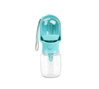 2-in-1 Portable Pet Water Bottle with Food Box-Suitable For Walking and Hiking. The Dispenser Is Suitable For Cats, Dogs and Puppies. It Is and 2 Capacities(Blue(320ml))