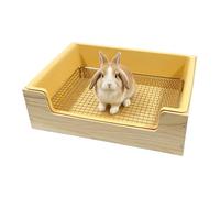 2-in-1 Rabbit Littër Box - Extra-Large Non-Tipping Cat Litter Box | Mesh Bottom for Easy Cleaning and Hygiene | For Guinea Pigs Hamsters Rabbits Añd Cats, High Back Splash Guard Design