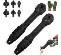 2-in-1 Ratchet Drill Chuck Key Wrench, Drill Chuck Ratchet Spanner, Universal Replacement Tool for Electric Drills, Press, Power Tools(2-PCS)