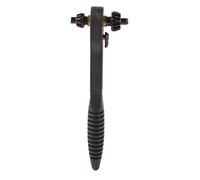 2 in 1 Ratchet Wrench | Secure Grip & Protective Coated Pro Tool | Ratchet Spanner for Electric Drills/Motorized Tools | Tool Steel, 12.7mm & 17.5mm Heads
