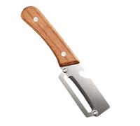 2 In 1 Schäler Mit Holzgriff, Ergonomischer Kartoffel Und Obstschäler Aus Edelstahl, Multifunktionales Küchenmesser Zubehör Für Spargel Gurke Zucchini Aubergine | Praktisch Kochen Zuhause Gastr