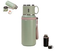 2 in 1 Stainless Steel Vacuum Insulated Bottle with Lidded Cup, Double Layer Insulated Drinkware Bottles, Portable Large Capacity Coffee Bottles, For Travel, Gym (Green)