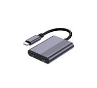 2-in-1 USB-C Hub VR/AR Glasses Charging Converter, 4K 60Hz Gaming Console Expansion Hub, Screen Mirroring Device PD100W