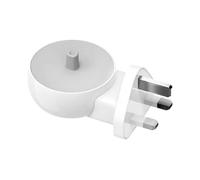 2-in-1 Wall Charger for Oral-B Braun Electric Toothbrush, Charger Base for Oral B Genius Pro Smart Vitality Kids io2 io3 io4 io5 io6 Serie, IPX5, Whit