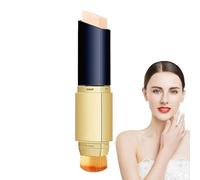 2-in-1 White Foundation Stick With Cosmetic Brushes - Long Lasting Moisturizing Full Coverage Concealer for Women and Girls