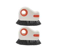 2-in-1 Window Track Cleaning Brush with Hidden Scraper, Multi-Purpose Gap Cleaner for Sliding Door Tracks and Window Sills, Home Deep Cleaning Tool for Kitchen Stove, Keyboard (2PCS)