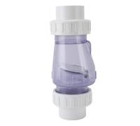 2 Inch Clear Check Valve | Transparent PVC Pool Valve Replacement | Stops Backflow for Water Pumps/Pools/Spas | Sturdy & Rustproof Design