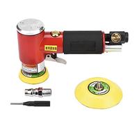 2 Inch Pneumatic Angle Grinder | 1800 RPM Eccentric Polishing Tool | 3 Inch Sanding Pad for Steel / Metal / Wood | 90 PSI, Low Consumption