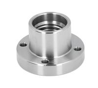 2 Inch Wood Lathe Faceplate | Alloy Steel Face Plate for 1 Inch X 8 TPI Spindle | Lathe Accessory for Small Bowl Turning/Woodworking Projects | 42mm Extended Spindle Length