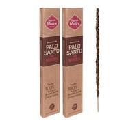 2 Inciensos de Palo Santo con Mirra - Sagrada Madre | Pack de 2 Cajas de Sahumerio Hecho 100% Natural con Palo Santo y Aceites Esenciales Naturales | 8 Varillas Gruesas por Caja y 1 Hora de Duración.