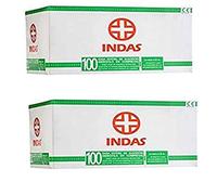 2 Indas Compresa Gasa Esteril 100+100 Un. 160 gr.