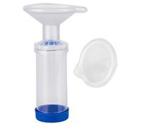 2 inhaladores para mascotas con 2 tamaños de cubierta, cámara de aerosol para gatos y perros, espaciador de inhalador de mano para gatos con máscaras S/M, cámara de PVC transparente, 3.7 pulgadas de