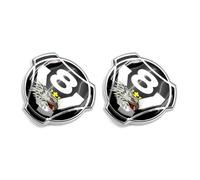 2 insignias personalizadas de plástico con logotipo V8 Griffin para rejilla frontal de coche Scania 1401610 (negro)