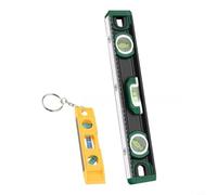 2 instrumentos de nivel magnético de nivel de espíritu con viales precisos para mediciones horizontales, verticales y angulares, un nivel estándar de 16 pulgadas y un nivel portátil