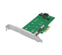 2 interfaces PCIe a tarjeta adaptadora, fácil instalación y almacenamiento, actualizaciones PCIe SSD