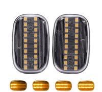 2 intermitentes laterales LED dinámicos para T-oyota Corolla RAV4 Prius | Yaris Camry Vios Hilux Allex Avensis Celica Supra Mk4 (Blanco)