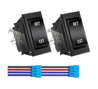 2 interruptores basculantes de polaridad inversa momentáneos de 30 A y 12 V, interruptor de inversión de polaridad DPDT, control de arranque for remolque de quinta rueda. Controls Switches