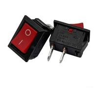 2 interruptores basculantes KCD11 3 A 250 VCA IP68 impermeable PBT acero inoxidable compacto 10 x 15 mm para mini ventiladores pegamento para pistolas DIY control de poderes