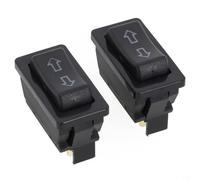 2 interruptores basculantes momentáneos de 2 vías de 12 V para control de posición aérea en vehículos de motor con LED azul y configuración de terminal de 5 pines