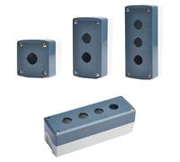 2 interruptores de caja de conexiones de botón impermeables de 22 mm con orificios de 1/2/3/4/5/6, resistentes a salpicaduras, IP65(2Hloe)