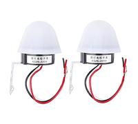 2 Interruptores de Fotocélula para Alumbrado Público, 220V 10A, Encendido/Apagado Automático con Retardo (220V)