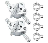 2 interruptores de grifo de gasolina, interruptor de depósito de combustible de 6 mm, válvula de cierre en línea, válvula de interruptor de combustible, bomba universal para 50 70 90 110 125 140 150