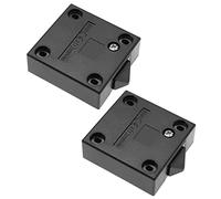 2 interruptores de luz para armario normalmente cerrado, interruptor táctil, interruptor de luz para puerta de armario, puerta corredera, 2 A, 250 V, color negro