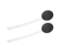2 interruptores reguladores LED táctiles ocultos de 12 V, CC 3,3 - 24 V, 5 A, interruptor táctil para barra de luz LED Smart Home, penetra madera, piedra, vidrio, etc., no requiere agujeros (negro)