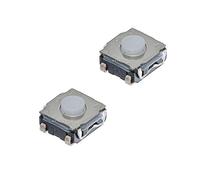 2 interruptores táctiles, de tamaño micro con cuatro patas (6,5 x 6,5 mm) para mando a distancia de coche: VW, Audi, Mercedes, Nissan, Peugeot o Renault