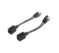 2* inyector PoE pasivo y kit divisor PoE con conector CC de 5.5x2.1 mm RJ45 alimentación a través de Ethernet