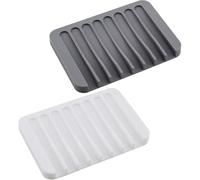 2 Jaboneras De Silicona Portátiles para Ducha, Jaboneras con Drenaje Automático, Organizador para Ducha, Baño Y Cocina.