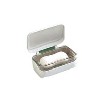 2 jaboneras Grandes de plástico con Tapa for el hogar, for Dormitorio, Unidades para Baños Y Duchas(White)