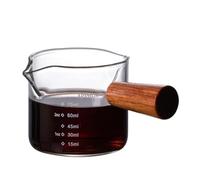 2 jarras de leche para crema con asa, jarra pequeña de vidrio para servir, para el hogar, bar, fiesta, café expreso, leche (100 ml + 100 ml)