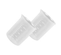 2 jarras medidoras transparentes de 250 ml, vasos graduados de plástico polipropileno, accesorios de cocina para cocina, hornear, medición, mezcla de alimentos líquidos