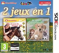 2 jeux en 1: Ma vie avec les chevaux + Ma Pension D'Animaux 3D: Bebes Calins [Importación Francesa]