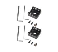 2 Juego de Adaptador de Montaje de Zapata Fría de 1/4 Hilos para Cámara DSLR Cage Rig/Flash/Luz LED/Micrófono/Montaje de Monitor