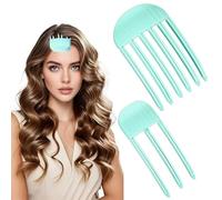 2 Juego de clips de volumen instantáneo premium para raíz - 3/6 dientes, sin marcas, para frange esponjoso y cresta alta (verde menta)