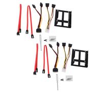 2 juegos 2.5 Pulgadas Ssd a 3.5 Pulgadas Soporte Kit de Montaje de Unidad de Disco Duro Interno