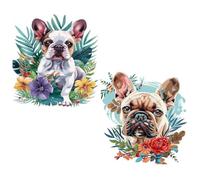 2 juegos 5D Diamond Painting Flor,Pintura Diamante Perro,Manualidades Adultos Diamond Painting Kit Completo Niños,Manualidades Adultos Pintura con Diamantes Para Decoración De Pared Del 25x40cm TY101