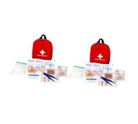 2 Juegos botiquín médico botiquín para casa emergency kit neceser botiquin kit primeiros socorros kit botiquín primero auxilios kit de primeiros socorros rojo minkissy