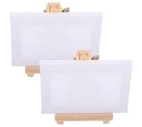 2 Juegos Caballete de Madera para Pintura, Arte y Fotos | Diseño Simple y Generoso, Portátil para Taller y Pared de Galería, Uso Versátil Proyectos Creativos