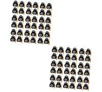 2 Juegos Caja De Dulces De Graduación Mini Gorro De Graduación Cajas Masiva Envoltorio De Caja De Decoraciones De Galletas Borla Black 50 Uds * 2 Tofficu
