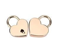 2 juegos Candados de metal Mini cerradura dorada estilo vintage con forma de corazón con Llaves para Diario Libro Equipaje Regalo de San Valentín