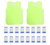 2 juegos Chaleco Refrigerante Reutilizable para Hombre y Mujer, ligero | Bolsas de Hielo Separadas, Malla Transpirable Elástica, para Trabajo Exterior, Ciclismo y Moto