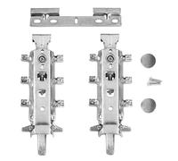 2 juegos Colgador Oculto de Armario con Riel de Suspensiónn Capacidad de carga/par 100 kg Herraje Suspensión para Muebles Suspendidos de SOTECH