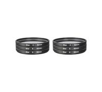2 juegos de 3 filtros de lente de cámara con bolsa de 4, 6, 8 puntos delgados de 82 mm