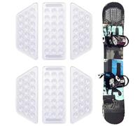 2 Juegos de 6 Piezas Stomp Pad Snowboard, Claro Antideslizante Almohadillas para Pedales de Snowboard Almohadilla de Agarre para Snowboard para Snowboarding (Transparente)