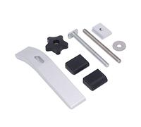 2 juegos de abrazaderas de sujeción de riel en T, abrazaderas de carpintería de aleación de aluminio, accesorios de plantilla CNC con cubierta suave y mango de tuerca de fijación,